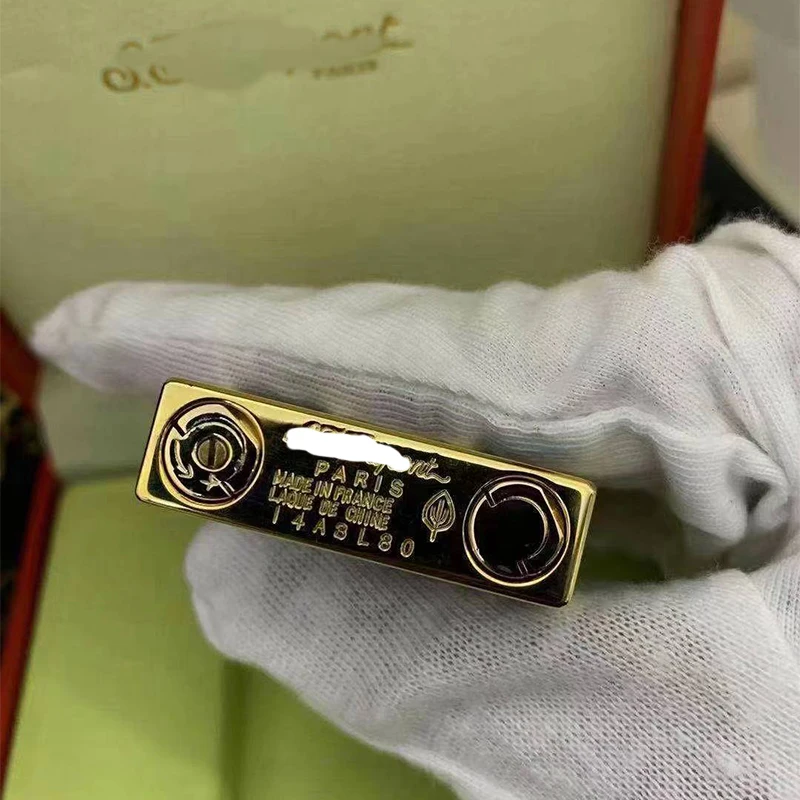 

100% New vintage dupont bright sound gas lighter windproof copper body for cigarette