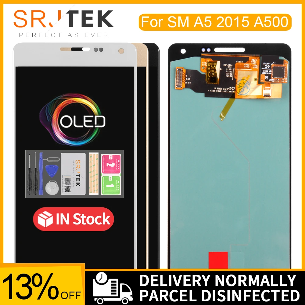 

OLED/IPS ЖК-дисплей для SAMSUNG Galaxy A5 2015, сменный сенсорный экран для SAMSUNG Galaxy A5 A500FU A500 A500F A500M, ЖК-стекло