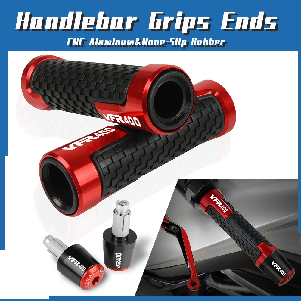 

VFR 400 78''22mm Motorcycle Handlebar Grips End Handle Bar Hand Grip Cap End Plug For Honda VFR400 NC30 1989 1990 1991 1992 1993