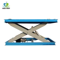 6m 1500kg scissor lift table with guard rails