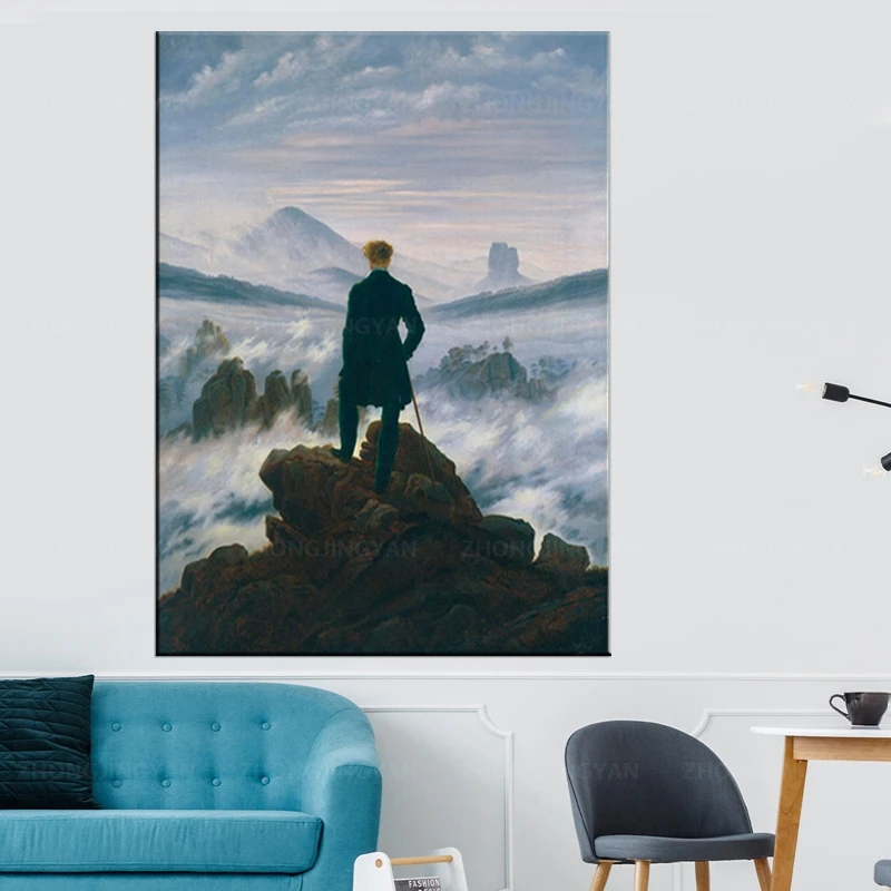 Картина путешествие по морю тумана известная картина Давид Фридрих Путешествие