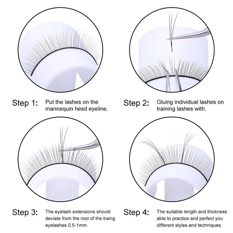 10 пар накладные ресницы для обучения новичкам | Красота и здоровье