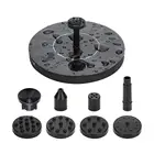 Солнечный насос для фонтана, водяной фонтан с 6 насадками, маленькая плавающая Ванна