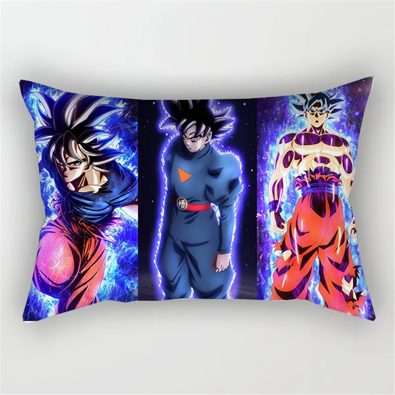 

50*30CM No pillow core Japanese anime Vegeta Son Goku Printed Pillows Cover Soft Cute Decorative Pillow case Gift Pillowcase