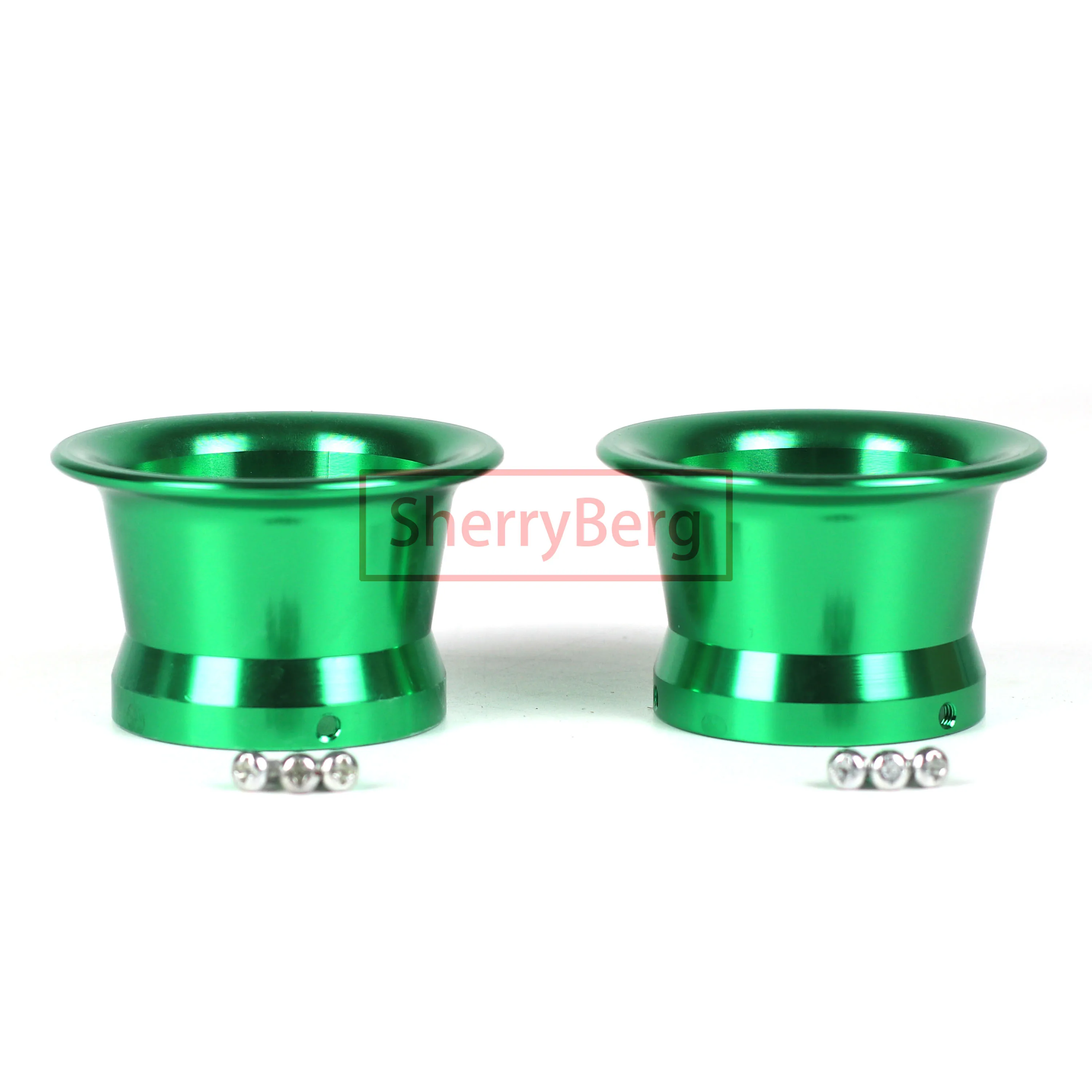 

SherryBerg заготовка 2 "скоростной стек для карбюратора Keihin Mikuni TM PE28 PWK OKO 30 Carb, впускной карбюратор 50 мм, зеленая пара колец