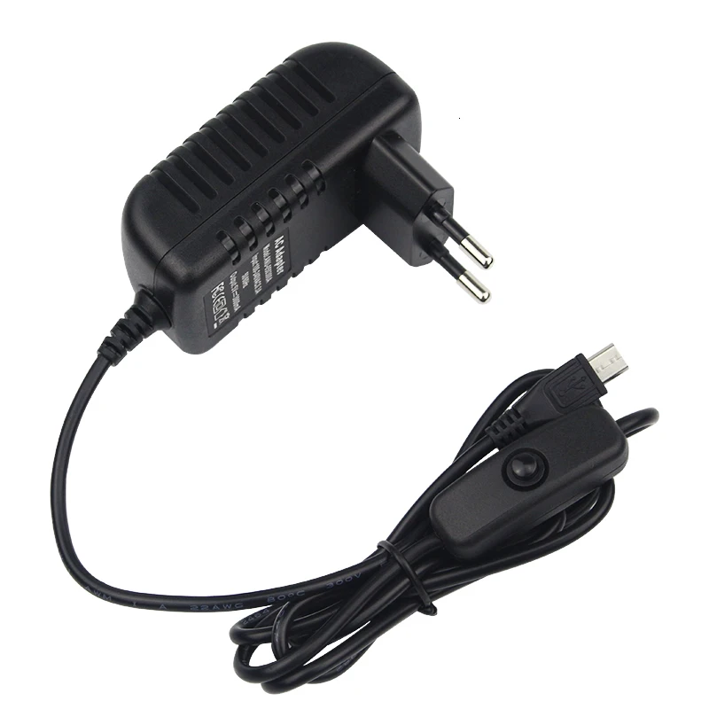 Адаптер питания Raspberry Pi 3 5 В А адаптер переменного тока кабель Micro USB с