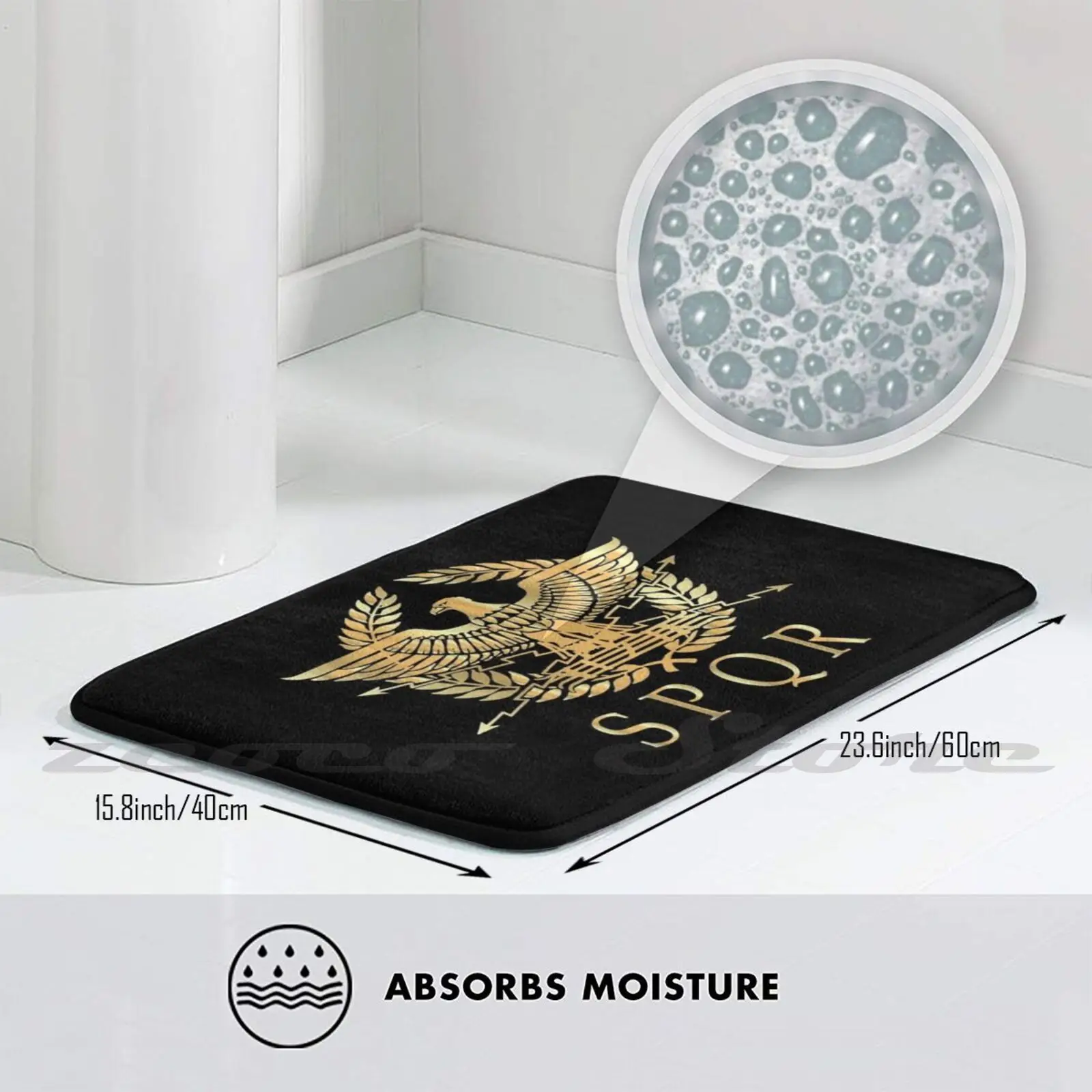 Spqr-Империя Стандартный Щит мягкий коврик дверной проем нескользящий