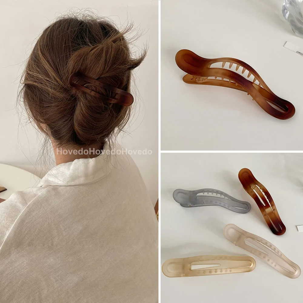Hair Claws Hairpins Barrette Crab Elegant Ponytail Clip For Women Girls Hair Accessories
