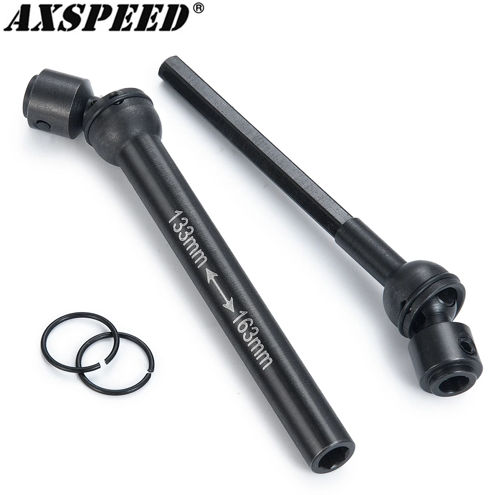 

AXSPEED Stainless Steel Drive Shaft 88-115mm 100-135mm 110-140mm 122-151mm 133-163mm for 1/10 RC Crawler Axial SCX10 D90 TRX4