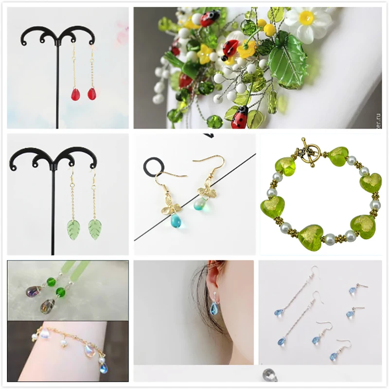 

AB Color Korea Lampwork Glass Beads Star Heart Flower Czech Glass Loose Spacer Beads for Jewelry Making Diy Bracelet Accessories