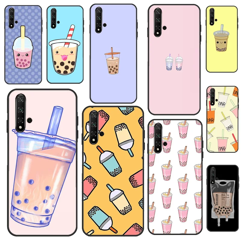 Чехол Boba с молочным чаем для Huawei Mate 20 Lite P20 P40 P50 P30 Pro P Smart 2019 Nova 5T Honor 50 9X 8X 10i - купить