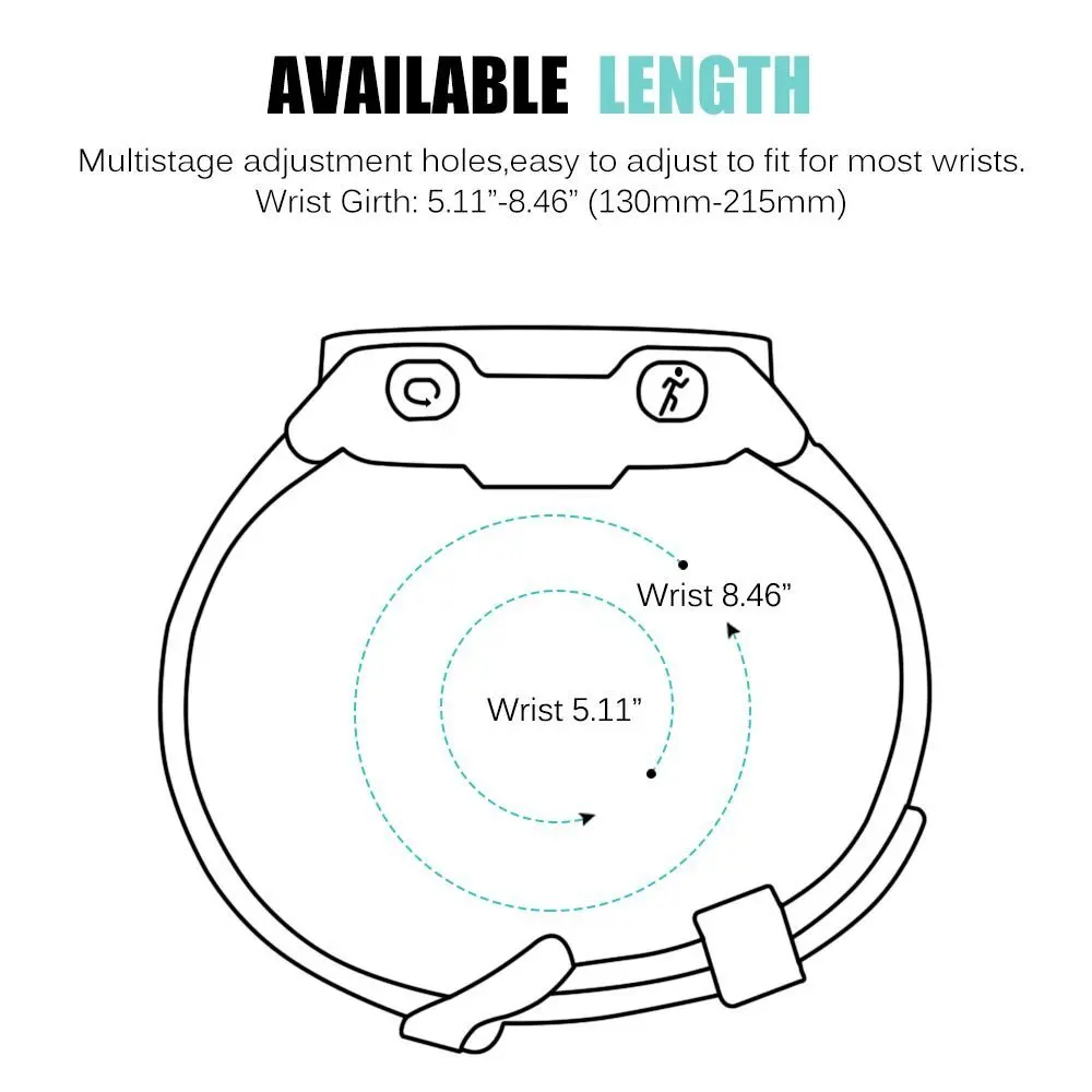 Ремешок силиконовый для смарт-часов Garmin Forerunner 235/230/620/630/735XT/235Lite | Наручные часы