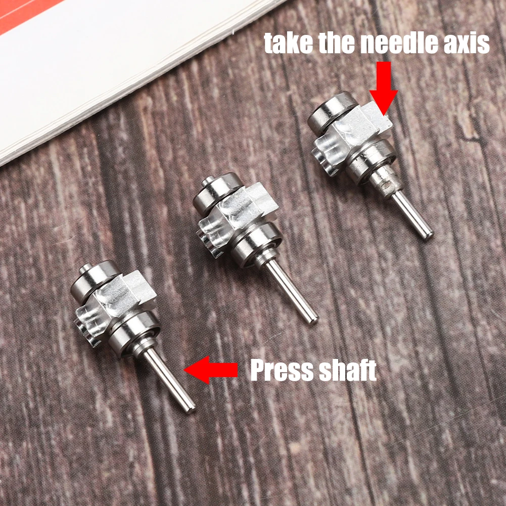 

3 шт. картридж турбины международного стандарта, серебристый наконечник из нержавеющей стали, подшипниковый ротор для NSK Dental, высокоскорост...