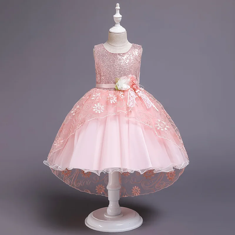 

2021 Summer Bridesmaid Dress Costume Kids Dresses For Girls Children Flower Party And Wedding Dress Princess Dress 10 12 Years