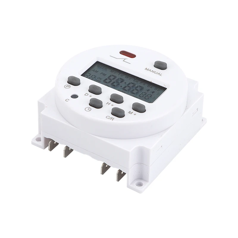 CN101A 5V 12V 24V 110V 220V Digital Timer Switch 7 Days Weekly Programmable Time Relay Programmer Built-in Rechargeable Battery |