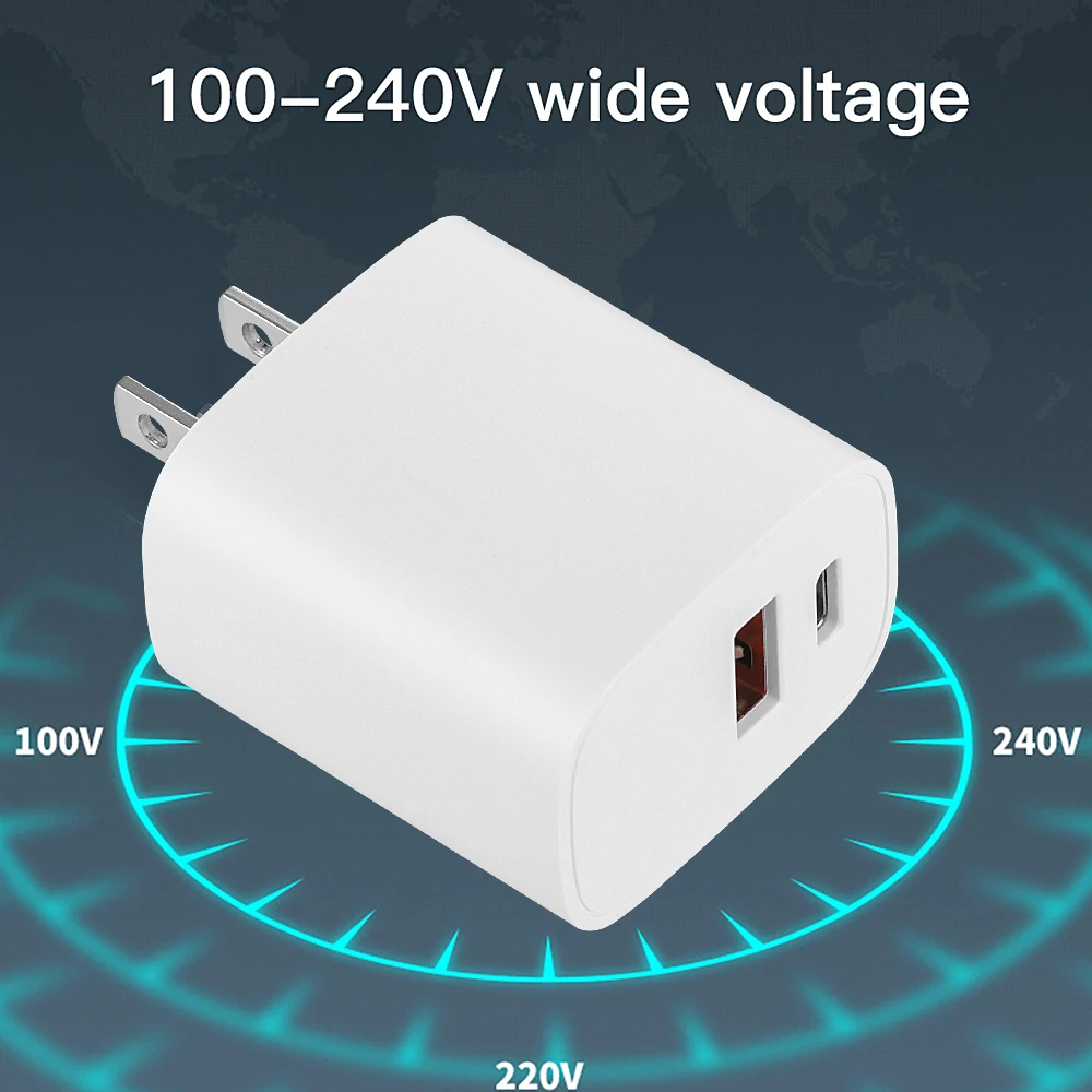 

20W PD Quick Charger Adapter For IPhone 12 11 Pro Max Mini For Samsung S20 Fast Charging EU US Plug Travel USB Power Adapter