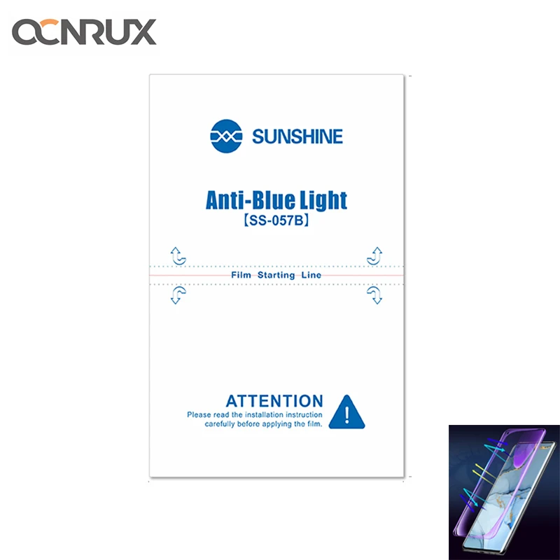 Солнцезащитная пленка импортная гибкая Гидрогелевая анти синяя лампа Sunshine для