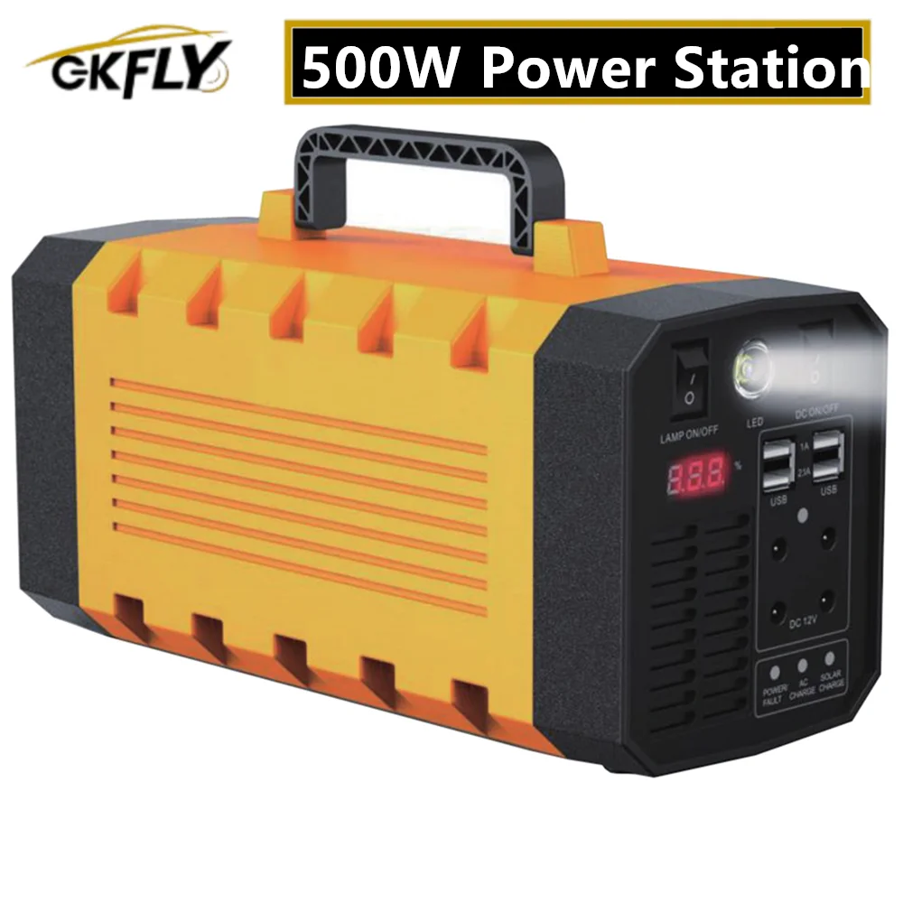 

75000mAh Outdoor Power Supply Battery Multi-Output Portable Backup Power Station Lithium Ion Battery Energy Pure Sine Wave LED