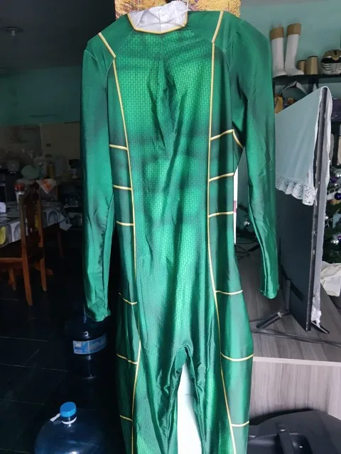 Зеленый Kyoryu снаряжение костюм Zyuranger Ranger Косплэй спандекс Костюмы для косплея