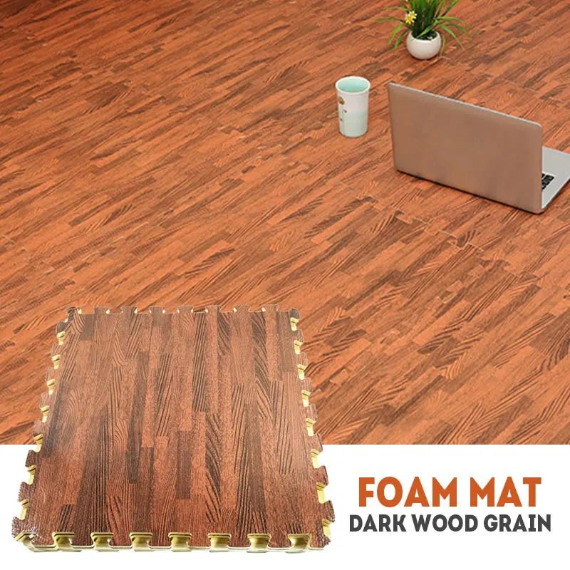 Имитация дерева пол темно цвет коврик для детских игр 30X30 см мебель eva спальня