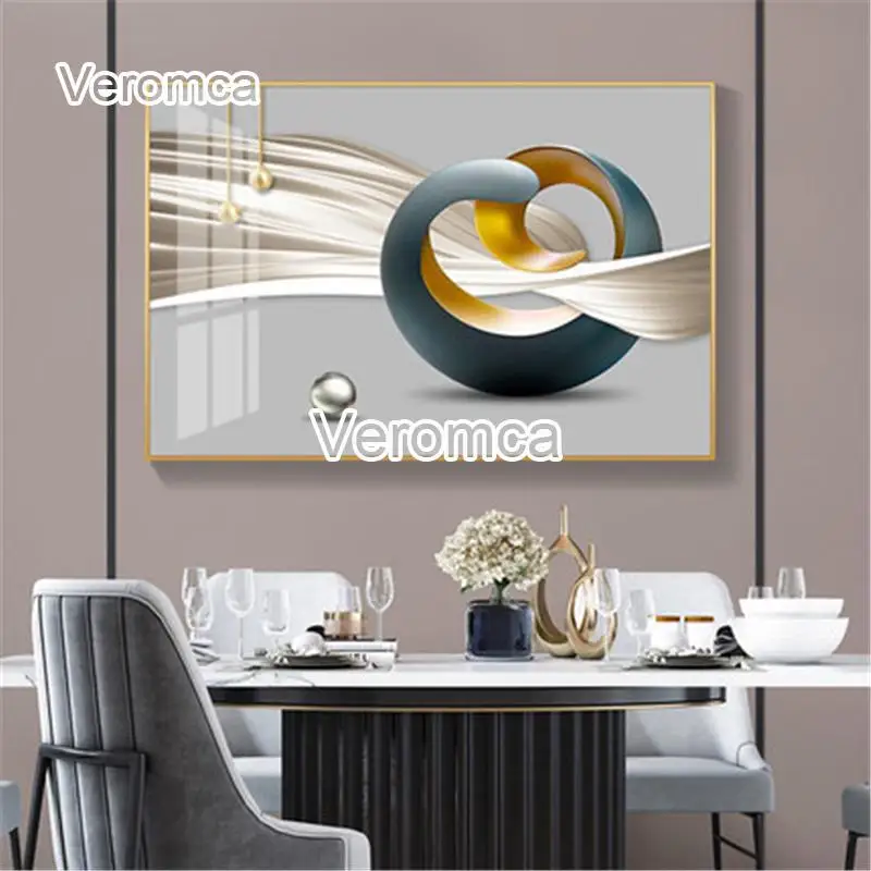 

Modern Light Luxury Full Diamond Painting Cross Stitch 5D Abstract Art Diamond Embroidery Mosaic Handicrafts Living Room Decor