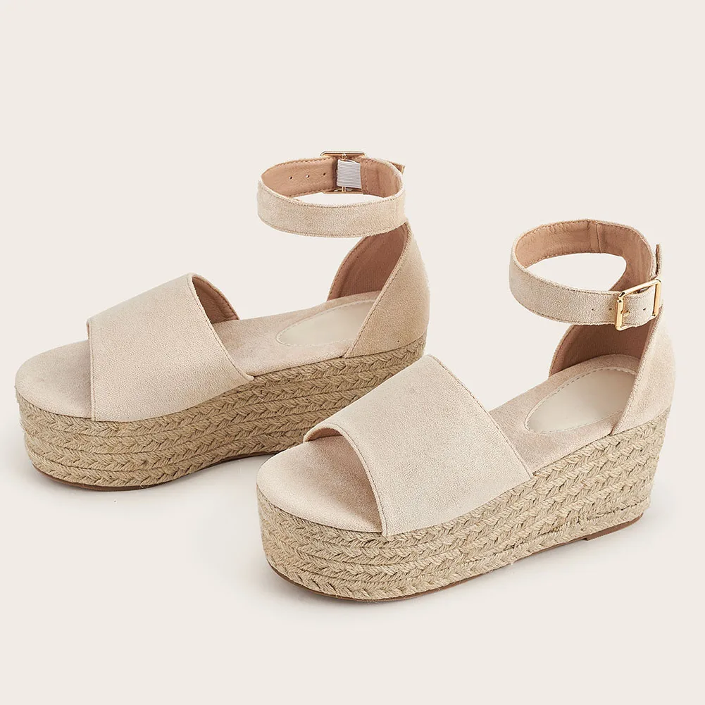 

KariLuna Fashion Concise Platform Buckle Strap Women Sandals Big Size 40 Elegant Summer Leisure Women Shoes
