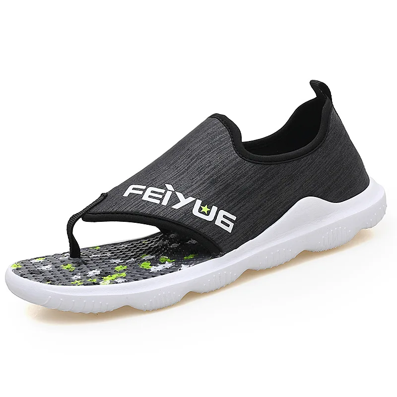 

Summer 2020 Sandals Men Beach Shoes High Quality Mens Soft Sandalias Comfortable Outdoor Casual Flip Flops Style Sandalen Hombre