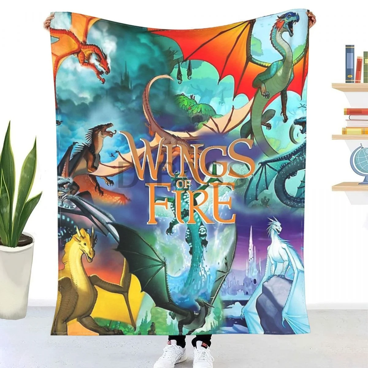 

Wings Of Fire All Dragon Series Comforter 3D Printed Flannel Throw Blanket