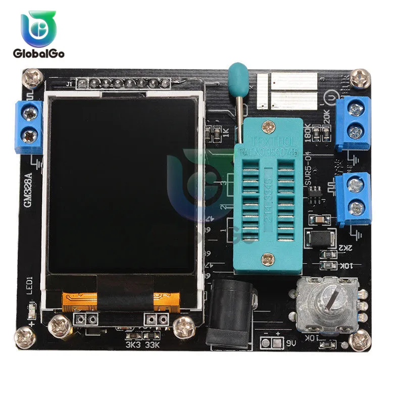 Тестер транзисторов GM328 GM328B PWM измеритель емкости и частоты напряжения с чехлом