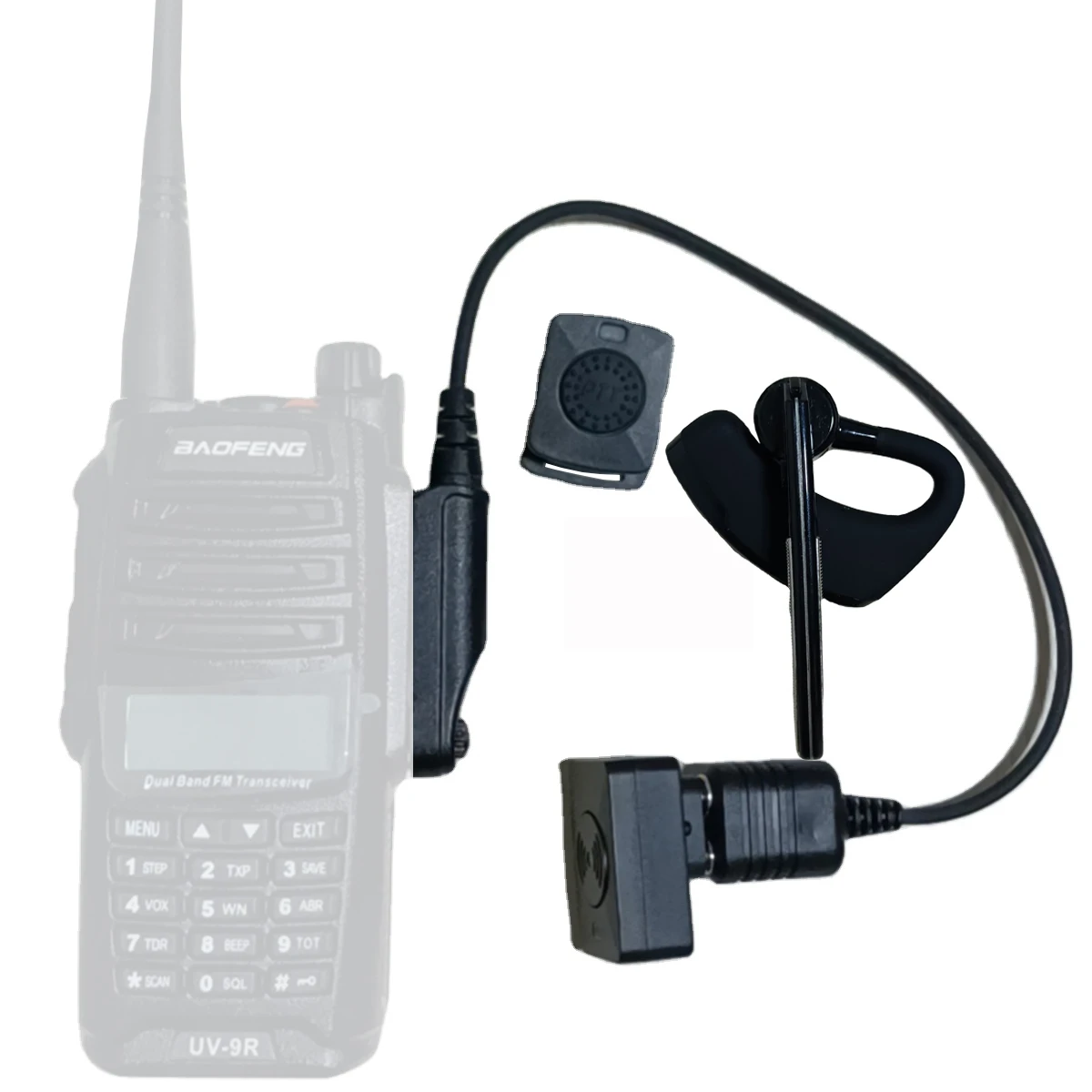 

Walkie Talkie Wireless Headset Walkie Talkie Bluetooth Headset Headphone Earpiece For Baofeng UV-9R PLUS BF-9700 A58 UV-XR 5S