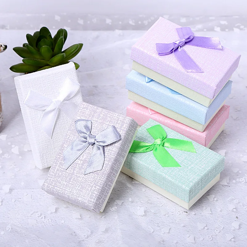 

New Arrive Necklace Earrings Ring Box 5*8*2.8cm Jewelry Box Paper Jewelry Packaging Gift Box Jewellery Organizer High Quality