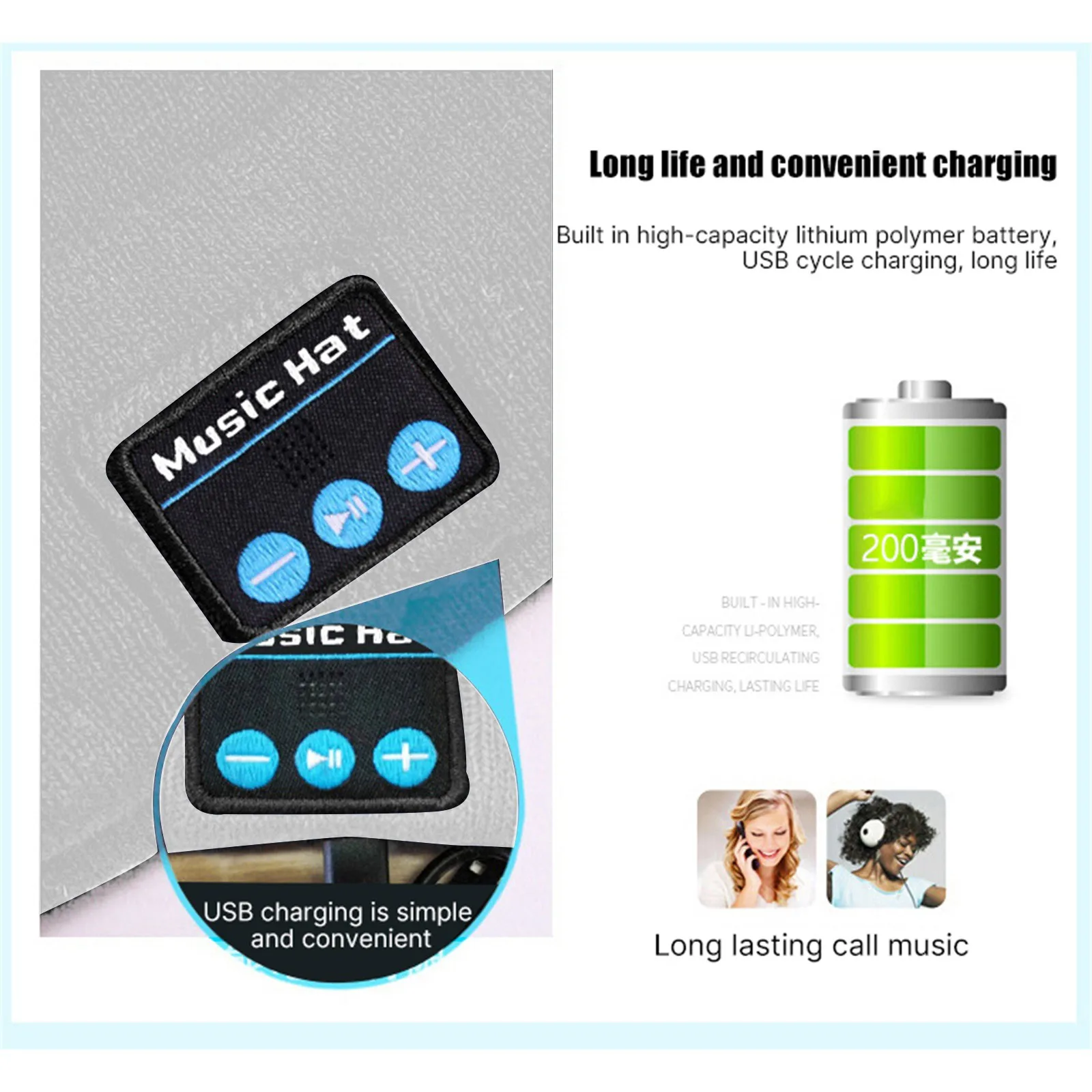 

top selling 2020 Bluetooth Beanie Hat For Adult Men Women Music Christmas Birthday Gift Support Wholesale and Dropshipping