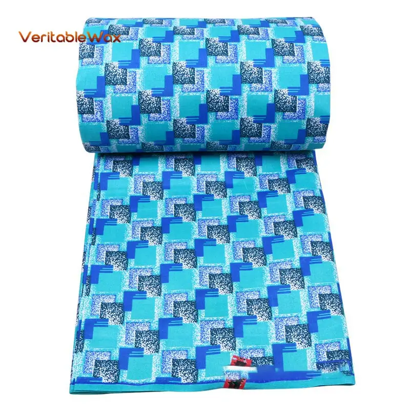 Ankara African Polyester Wax Prints Fabric 2022 High Quality 6 Yards VeritableWax For Party Dress FP6184 | Дом и сад