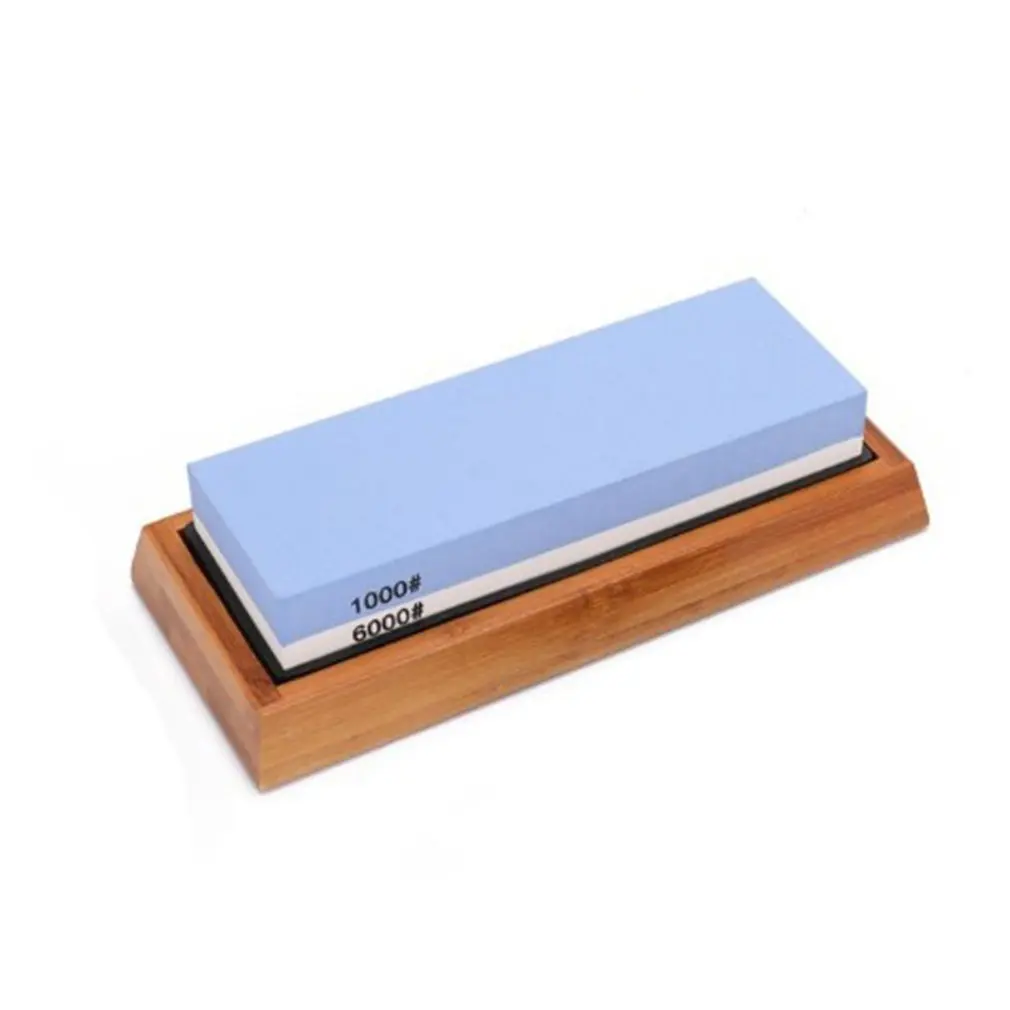 

New 2-in-1 Sharpening Stone Set White Corundum Double-Sided Whetstone Sharpener Anti-Slip Equipment Home Kitchen Sharpener Tool