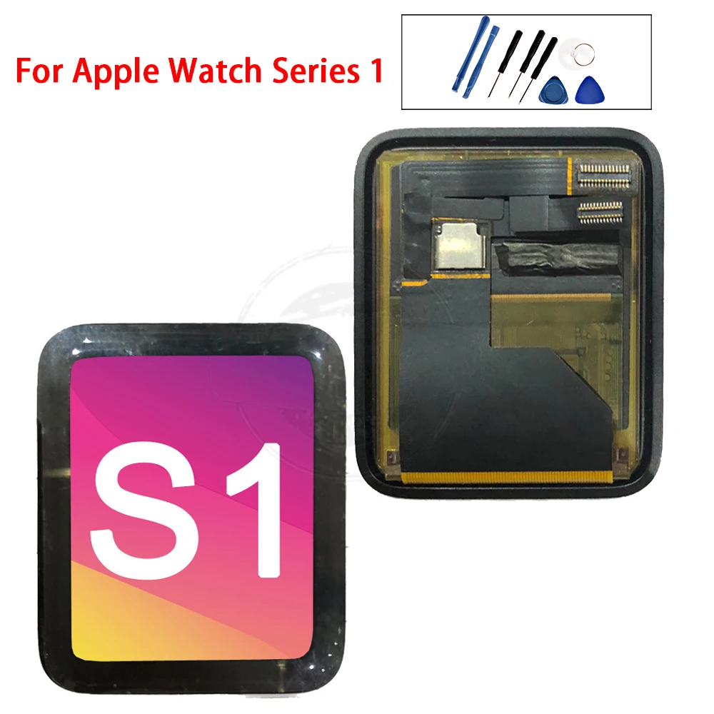 Для Apple Watch Series 1 S1 ЖК дисплей сенсорный экран дигитайзер 38/42 мм запасная сборка A1802