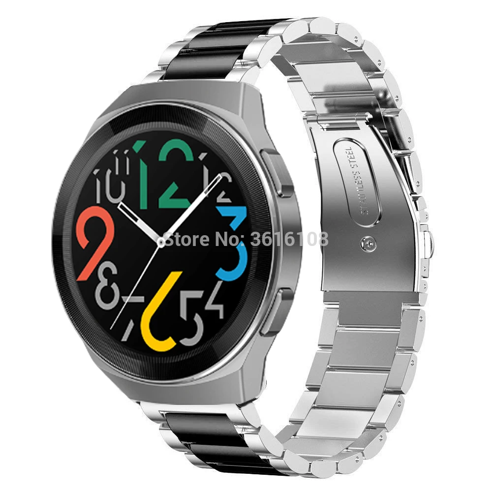 Ремешок из нержавеющей стали для Huawei Watch GT 2e металлический браслет huawei watch gt 46 мм