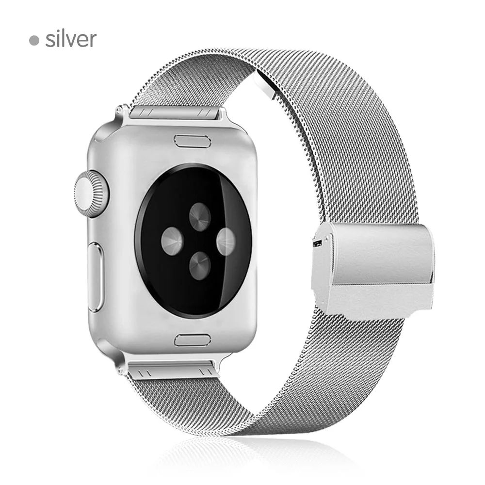 

band compatible For Apple Watch series 12 3 4 5 42mm 38mm strap for iwatch watchband 40mm 44mm Milanese Stainless Steel Bracelet