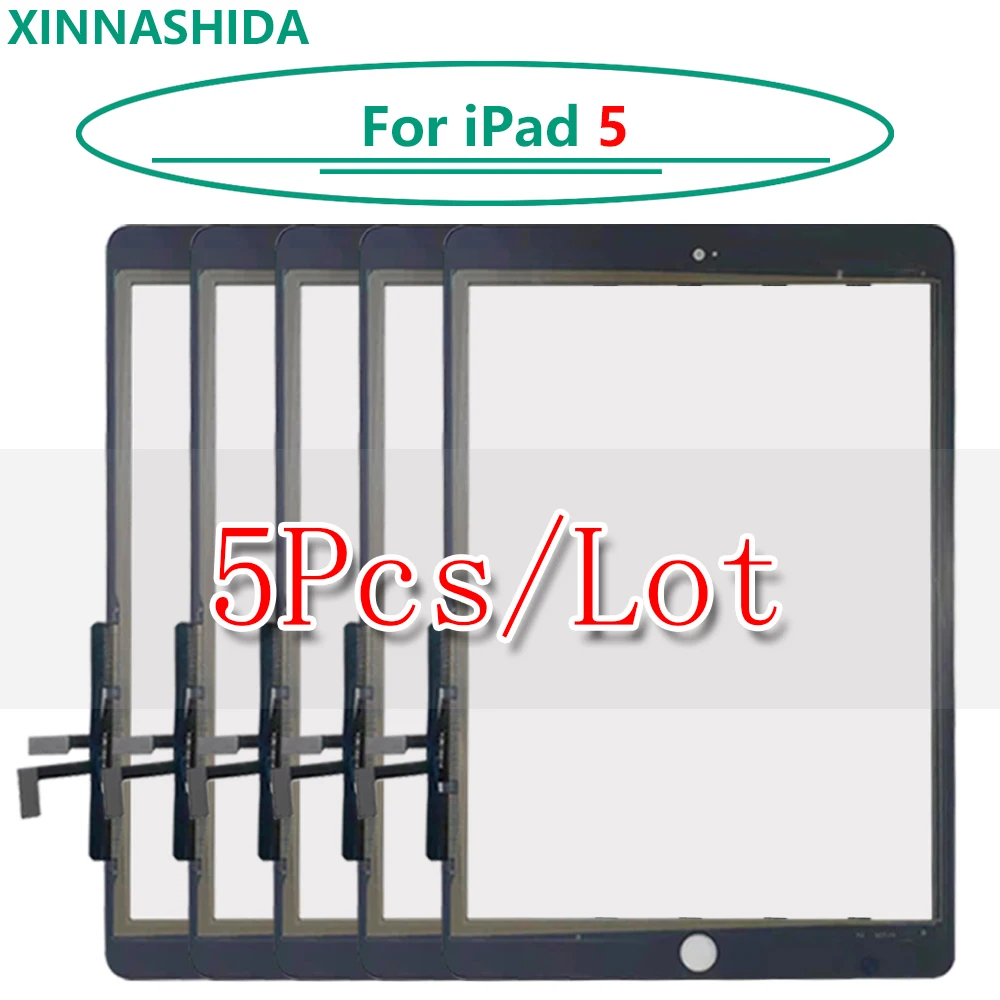 Сенсорный экран 5 шт./лот 9 7 дюйма для iPad 2017 дигитайзер A1822 A1823 стеклянная сенсорная