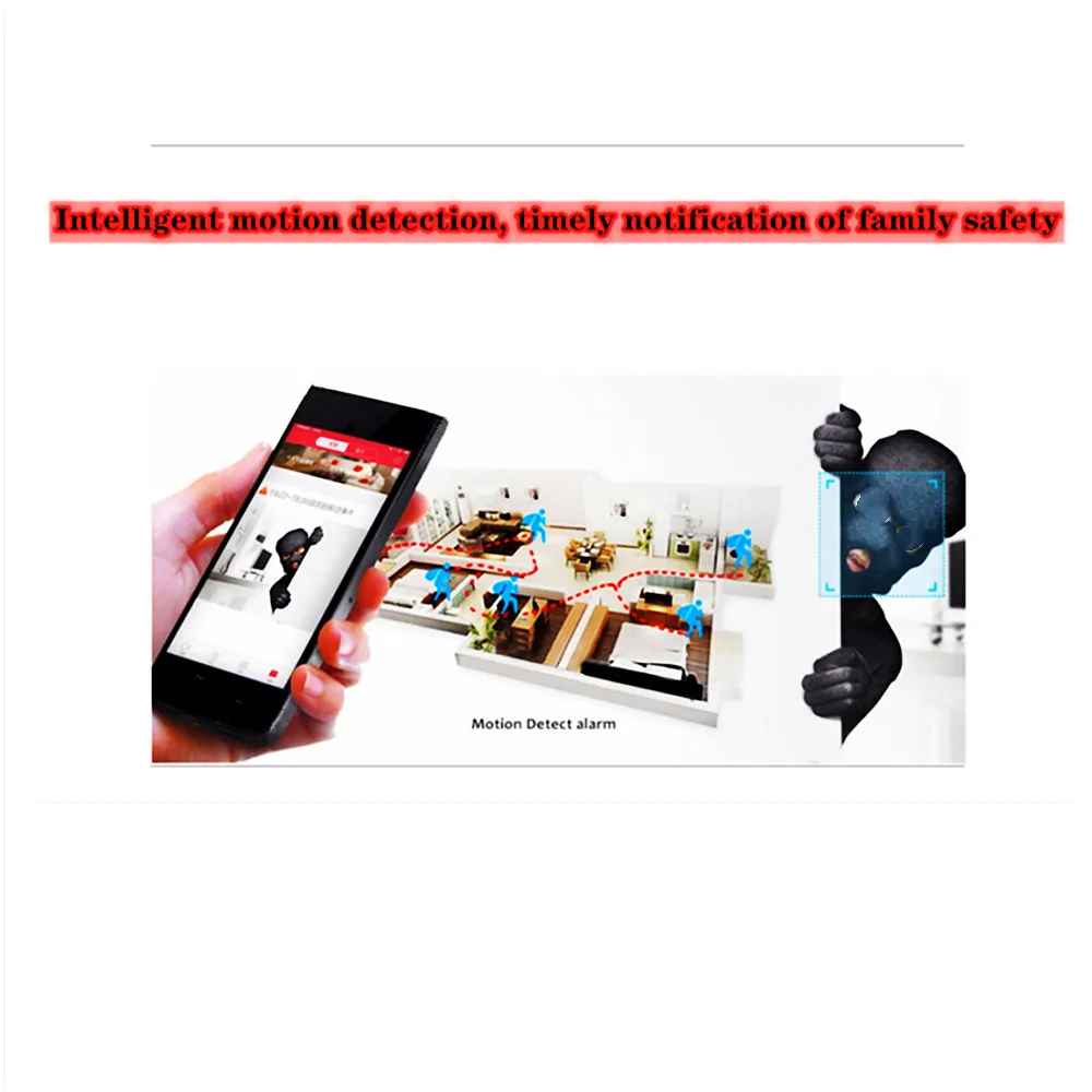 Беспроводная сетевая камера 1080P HD инфракрасное ночное видение широкоугольный