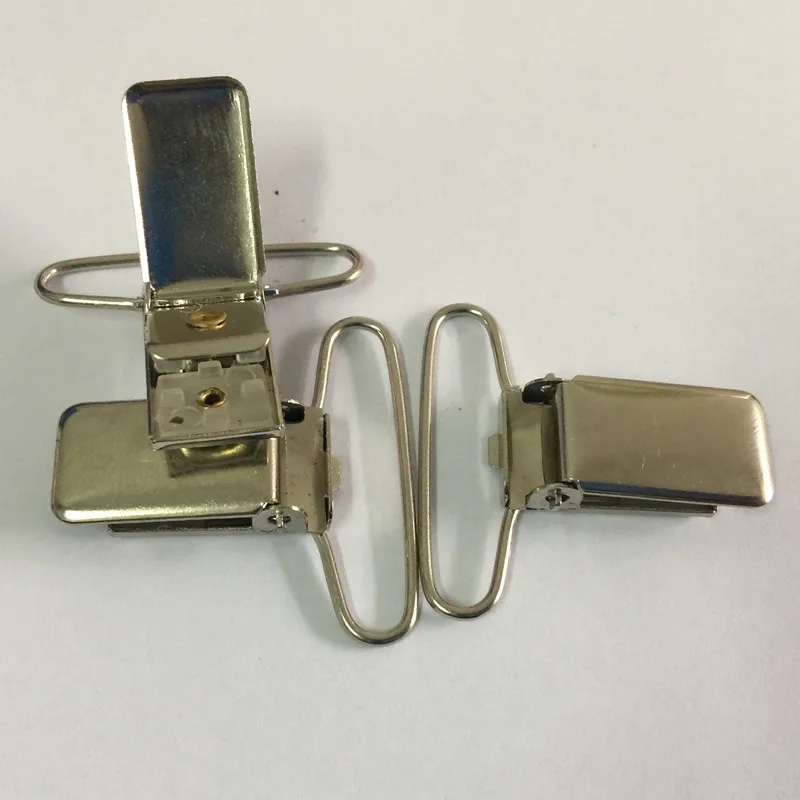 100 шт./лот 3 5 см серебристый металлический прямоугольный зажим для соски подтяжки