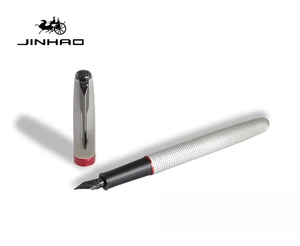 Jinhao 75 Classic Metal Fountain Pen, Exquisite Grid Patterns With Converter Gift Pen For Writing Pens Supplies