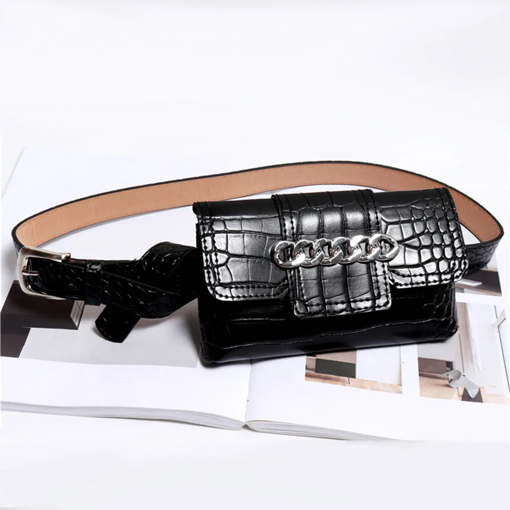 Женская поясная сумка со змеиным принтом Кожаная новый модный дизайн 2019 | Багаж и