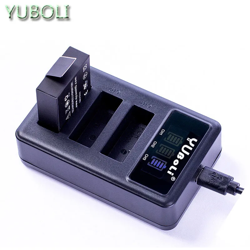 3,7 v 900mAh батарея SJ4000 Батарея SJ5000 SJ6000, Wi-Fi+ ЖК-дисплей 3 лота usb зарядное устройство для спортивной экшн-камеры SJCAM sj 4000 5000 6000 7000 8000 sj9000 M10