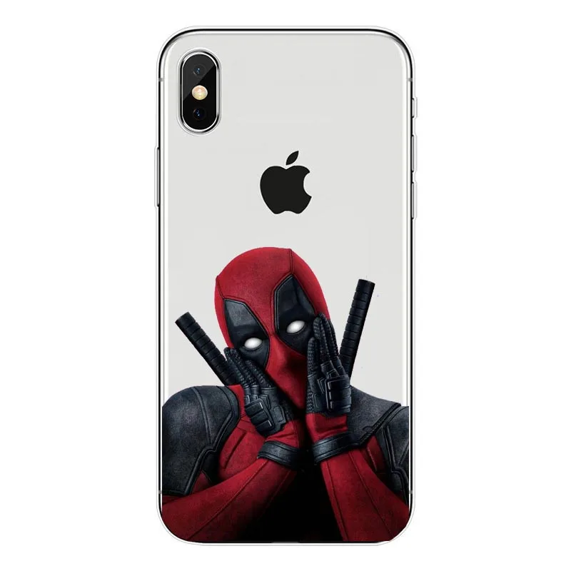 Супер крутой Marvel Дэдпул супер герой чехол для телефона iPhone 11Pro 6 6S Plus 7 8Plus XS MAX XR