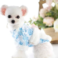 fleece dog hoodie winter pet dog clothes for dogs bichon coat jacket soft french bulldog chinese suit for dogs pets clothing pug