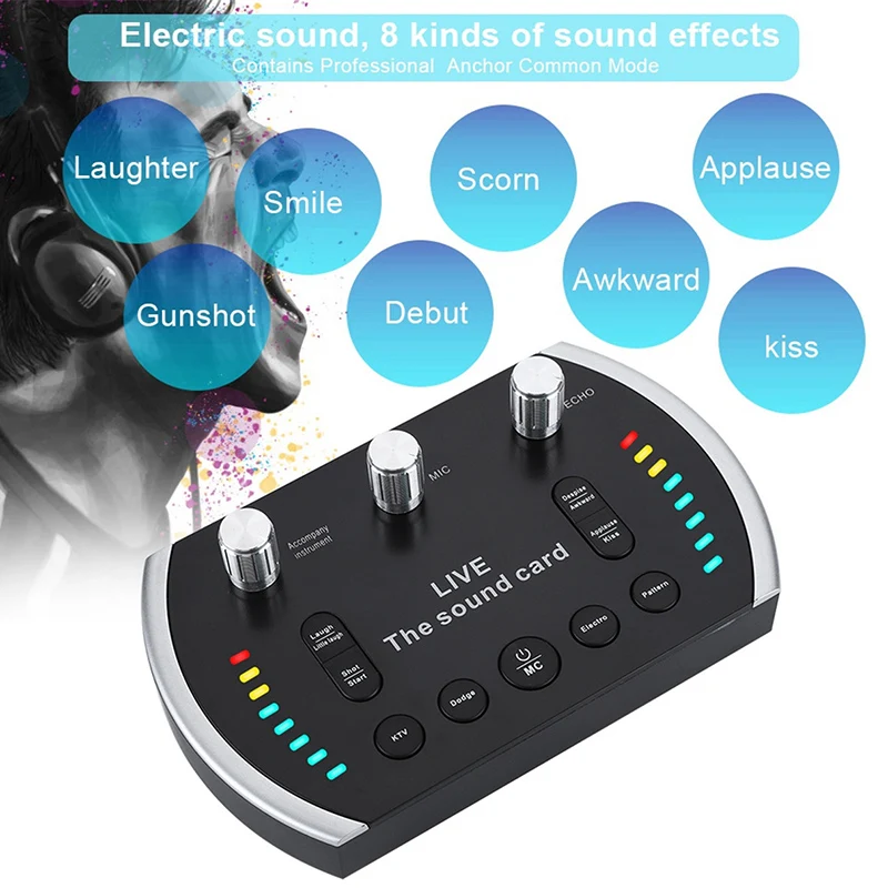 Звуковая карта USB o интерфейс внешний интернет прямая трансляция Musik Live применимо