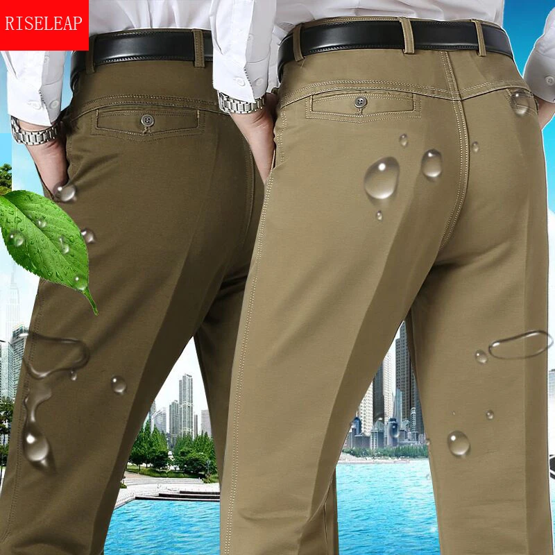 

New Arrival Winter Autumn Men's Casual Pants Fashion Solid Gentle Thicken Trousers Brand Smart Suit Pant Black Green Gray Pants