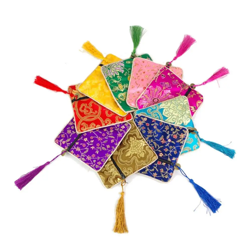 Лидер продаж саше с цветочной вышивкой квадратная сумочка на удачу сумка для