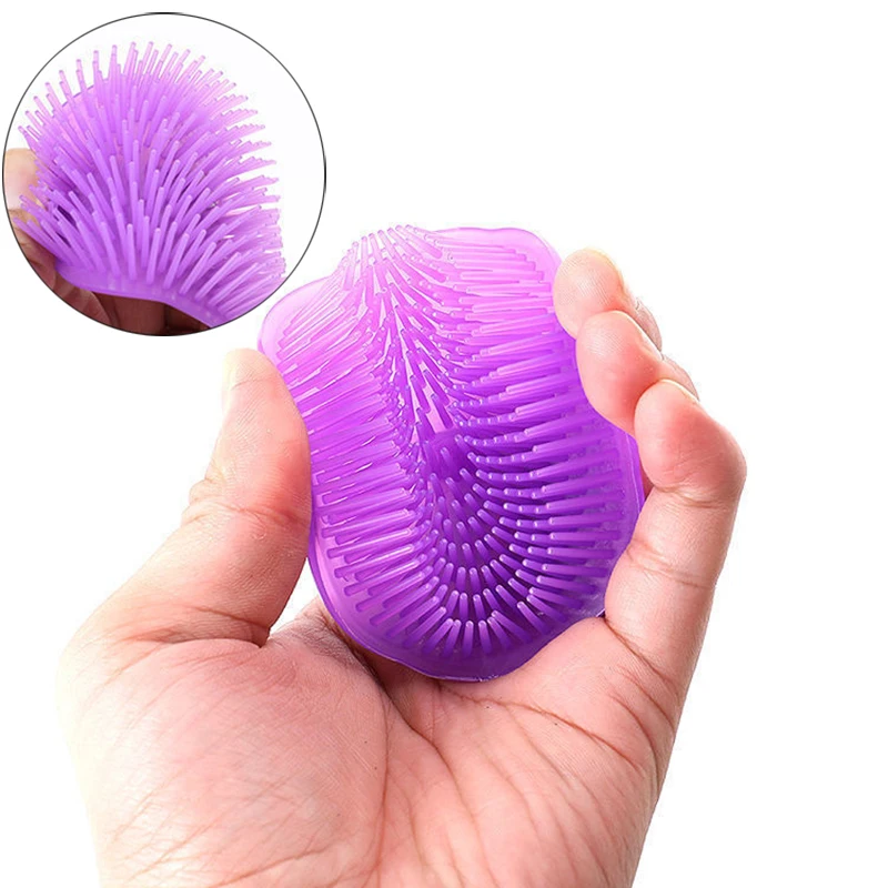 

Soft Head Massage Brush Glue Shampoo Brush Bathroom Products Plastic Sanitary Comb Washing Long Hair Adult Scalp Shower Body