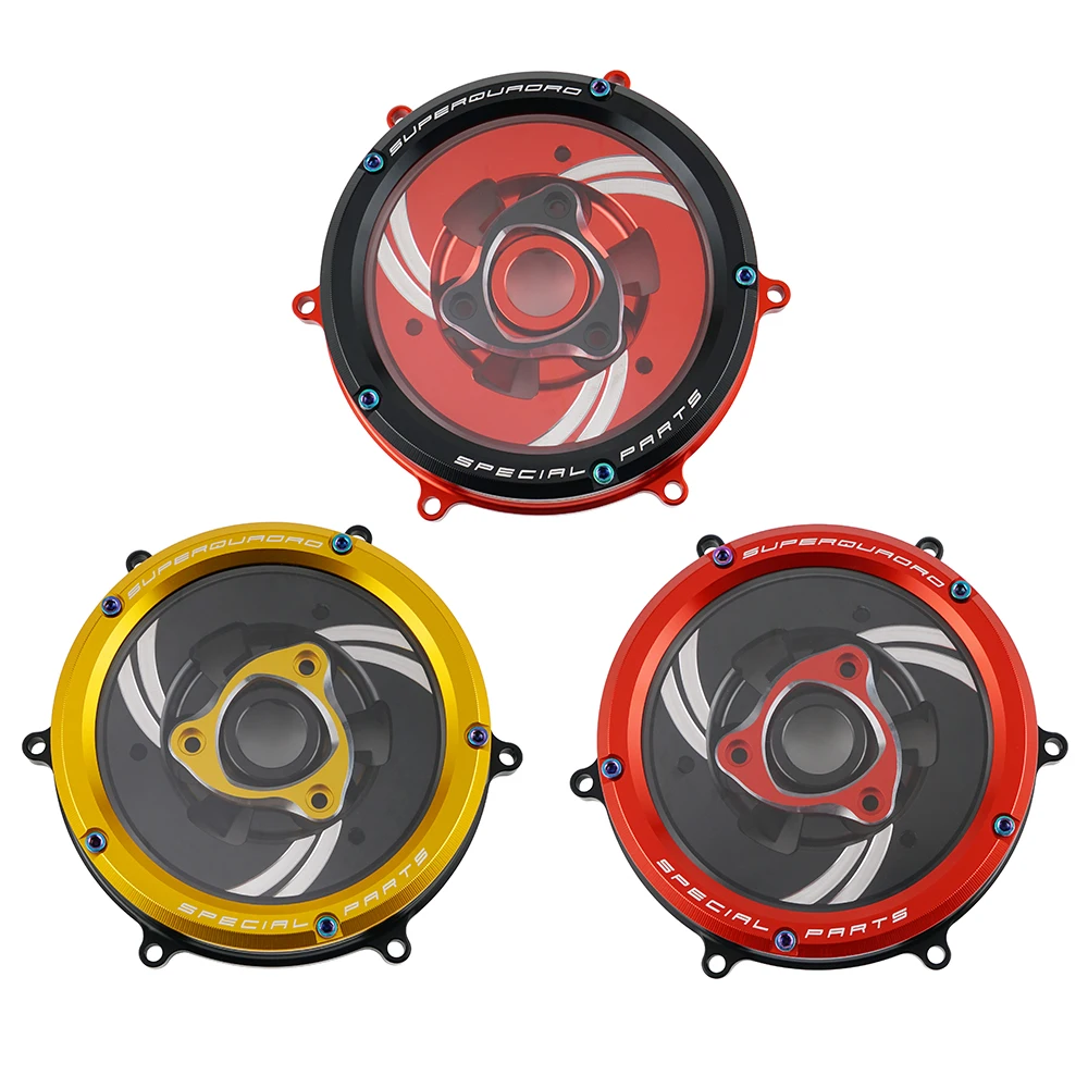 Прозрачная крышка сцепления для мотогонок Ducati 1199 1299 959 R S Panigale V2 2012 2020|Накладки и